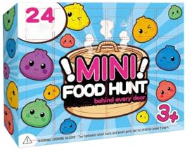 24 Mini Food Toy Cute Soft Rubber Stress Relief Gifts For Children Random Designs Advent Calendar Kids Dumpling Squishy Toys, 24 Days Squishmas Calendar