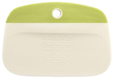 Espatula silicona Repostería Multifuncional, Cortador de Masa, Rascador de Pasta de Plástico, Flexible Raspador de Masa de Silicona, Fácil Limpieza, para Pizza, Pan, Pasteles, Pasta, 150 x 105 mm