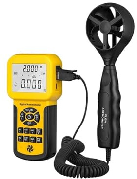 Digital Anemometer, High-precision Digital Wind Speed Air Volume Meter Anemometer 856A USB/Handheld With Data Logger
