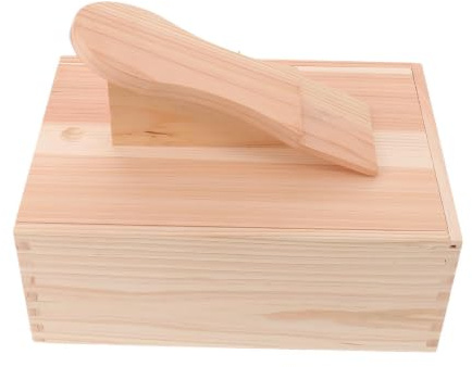 Operitacx Wood Shoe Shine Organizer Box with Compartments and Foot Rest, Space-saving Beige Shoe Care Valet for Home and Commercial Environments, Easy Cleaning and Wide Opening Design
