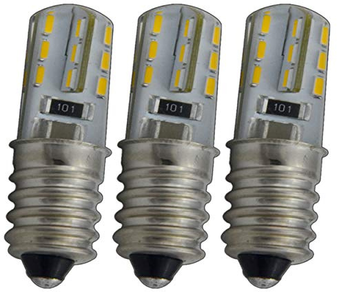 PB-Versand 3x E14 LED mini Lampe 1,5 Watt warmweiß Silicia/Silikon für Kühlschrank, kleine Lampe