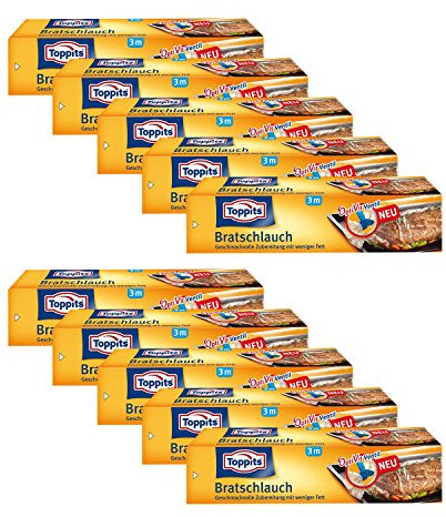 Toppits Bratenschlauch (31cm x 3m), 10er Pack (10 x 3 Meter)