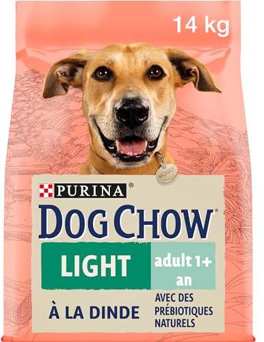 PURINA DOG CHOW | Adulte | Light Croquettes pour Chiens de Taille Moyenne |Dinde| Lot de 1 | 14 kg | Sac
