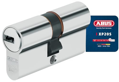 ABUS Profil Cylinder XP20SN 40/65 + 3 nycklar säkerhetskort 73741 – paket med 1