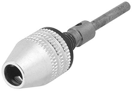 Adaptador de mandril de taladro sin llave de 0,3-3,4 mm, herramienta de conversión de adaptador de cambio rápido de vástago redondo de 2,35 mm, para mini amoladora eléctrica de taladro eléctrico