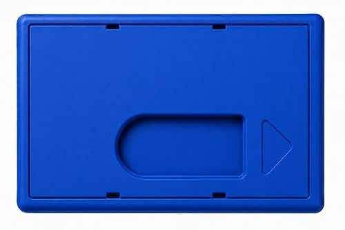 Waizmann.IDeaS® 5X BLAU Schutzhülle Kartenhülle Bankkartenhülle EC Karten Plastikkarten Scheckkarten Bankkarten Kreditkarten Polycarbonat Daumenausschub