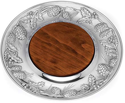 LENOX Holiday Metal & Wood Cheeseboard, 3.95 LB, Red & Green