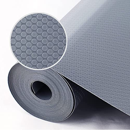 WochiTV Drawer Liners,30cmx600cm Non Adhesive Shelf Liner,Dark grey | EVA,Waterproof & Oil-Proof,BPA Free,Refrigerator Mats for Kitchen Cabinet, Cupboard, Shoe Rack, Closet, Cupboard