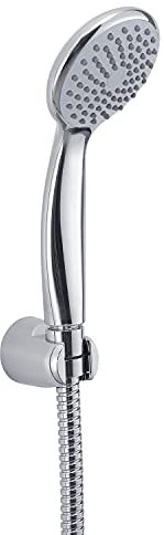 Gedy G-Easy 05, Doccetta per Doccia Universale 1 Getto, Soffione Doccia Fisso e Flessibile 150 cm, ABS con Finitura cromata, 2 Anni di Garanzia, Design R&S, Filtro Doccia antisabbia Incluso