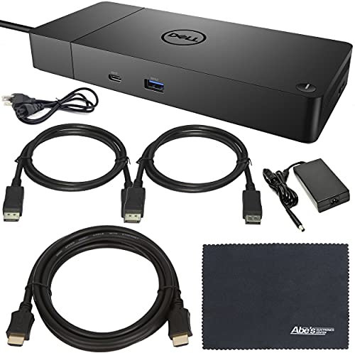 Dell Performance Dock WD 19S WD19S Docking Station (WD19S130W) with 130W Power Adapter and 90W Power Delivery + ZoomSpeed Essentials Kit Black