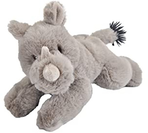 Wild Republic Ecokins Mini Rhino, Stuffed Animal, 8 inches, Gift for Kids, Plush Toy, Made from Spun Recycled Water Bottles, Eco Friendly, Child’s Room Decor