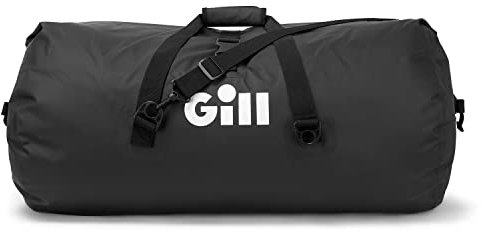 Gill Voyager 90 Liter Seesack – wasserdicht und pannensicher für Wassersport, Fitnessstudio, Strand, Bootfahren, Reisen, Camping (schwarz, 1 Größe)