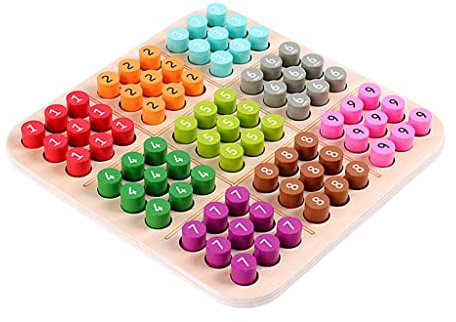 Baoblaze Holz Sudoku Puzzles Brettspiel Spielzeug Pädagogisch mit Zahlen Denkende