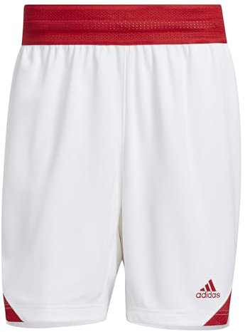 Adidas Herren Basketball Icon Squad Short Aeroready, White/Team Navy, XXL