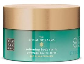 RITUALS Scrub Corpo The Ritual of Karma – Con fiore di loto, tè bianco e sali e minerali marini, esfoliante con 94% di ingredienti naturali – 300 g