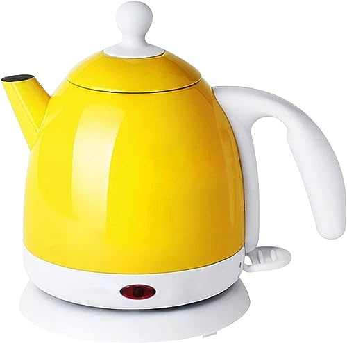 - Tea Kettles Flask Electric Kettle, Rapid Boil, Auto Shutoff, Boildry Protection, Coffee Kettle, 4Min, 1000W/Yellow