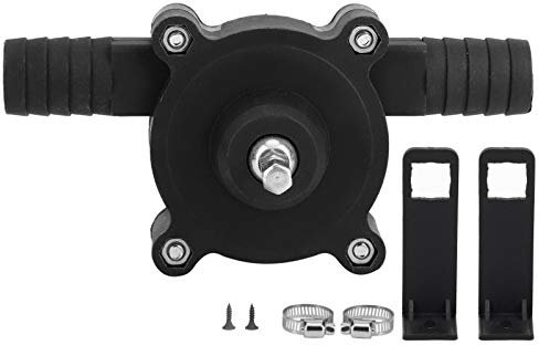 Electric Drill Pump, Self Priming Quick Water Pump Mini Water Pump Liquid Transfer Pump Portable Hand Drill Powered Water Pump for Garden 5.1x2.6 Inch