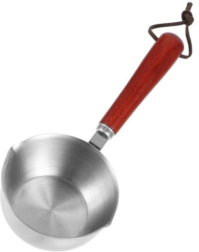 MOLUCKFU Casserole Acier Inoxydable Avec Poignée Petite Marmite à Lait Marmite Métal Pour Cuisson Compacte Et Facile à Transporter