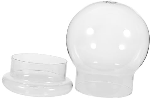 HAWILLOSCH Glass Plant Dome Terrarium Bottle for Landscape Compact Display for Moss for Home Decor and