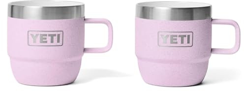 YETI Rambler Stapelbare Tasse Mit DuraSip Keramikbeschichtung, Cherry Blossom, 2 Pack 6 oz (177 ml)