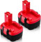 2 Pieces 14.4V Ni-MH 5Ah Replacement Battery for Bosch BAT038 14.4V Ni-MH Battery Compatible with BAT038 BAT040 BAT041 BAT140 BAT159