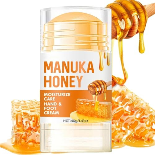 Intensive Honey Foot Cream for Dry Hands & Feet - Deep Hydration, Fast-Acting - Cracked Heel Repair, Moisturizing for Women & Men (40g)