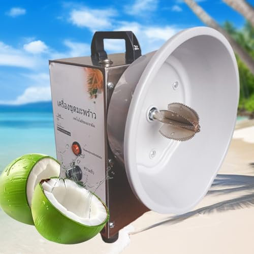 JXYQ 150W Commercial Coconut Grater, Electric Coconut Grater Scraper Shredder, Coconut Digging and Extracting Machine with Non Slip Handles and Feet for Coconut Processing Store, Bakery, Restaurant