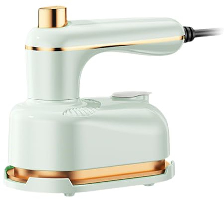 2 in 1 Dampfbügeleisen,1000W Kleiderdampfer mit LCD-Bildschirm,5S Schnelles Aufheizen Reisebügeleisen Mini,180°Faltbares Tragbares Klein Bügeleisen Dampf für Zuhause und Reisegebrauch (01)