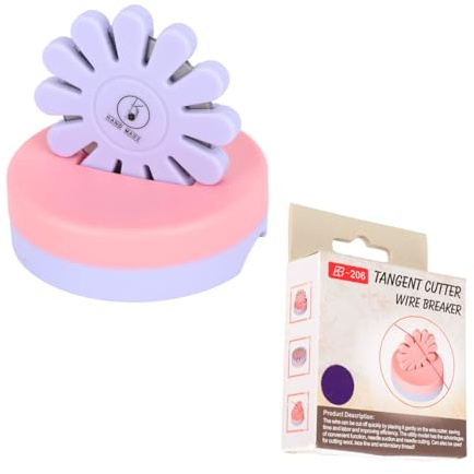 Penitue Magnetic Thread Cutter, Flower Quilting Thread Cutter Tool with Magnetic Pin Holder for Sewing Embroidery & Craft Projects (Purple)