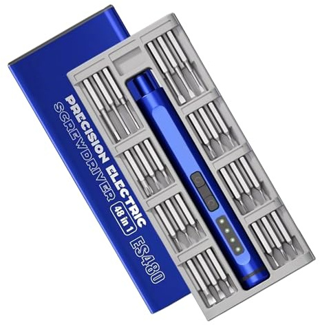 Set Cacciavite Manuale Elettrico Ricaricabile 24/48 In 1 Strumento Multifunzione Con Regolazione Delle Coppie E Illuminazione LED Luce Cazzocciolo