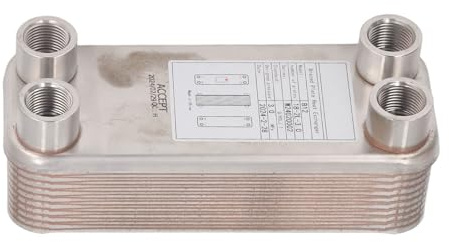 ZDAGELD Raffreddatore per Mosto e Birra, Scambiatore di Calore in Rame e Acciaio Inossidabile 304 per il Raffreddamento Dell'acqua della Birra, Rapido Ed Efficiente, Ideale per la