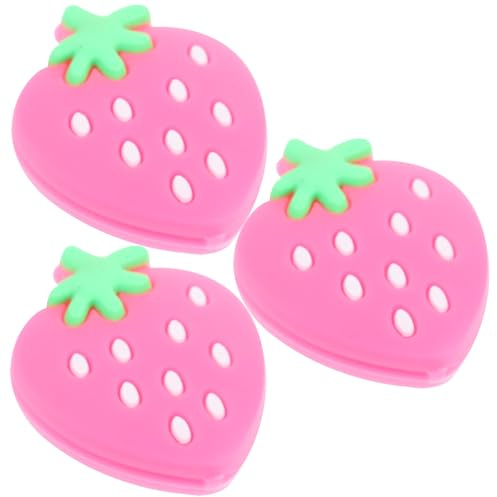 DEARMAMY Smorzatori da Tennis in Silicone 3 Pezzi Rosa Ammortizzatore per Racchetta da Tennis Antivibrazione Accessorio Leggero e Compatto per Giocatori Professionisti