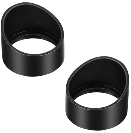 Ounfhtrttk 2Pcs Bio-Rubber Eye Guards for Binocular Microscopes, Fits 34-37mm Eyepieces, Comfortable