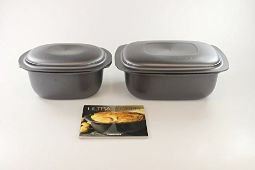 TUPPERWARE UltraPro 5,7L Bräter + Deckel +UltraPro 3,5L +Kochbuch Ultra Lecker