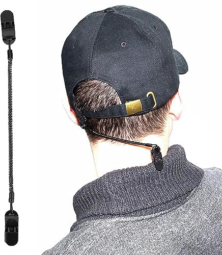 Clip para Gorra, 3 Unidades Negro PVC Sujetador de Gorra Resistente para Golf, Pesca, Náutica y Actividades al Aire