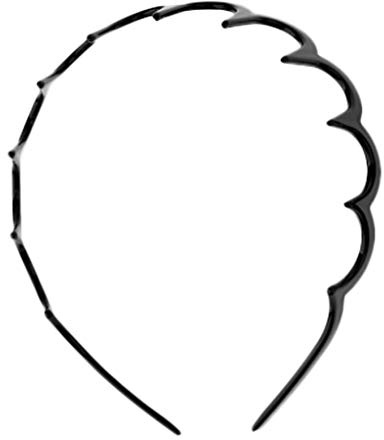 Sharplace Damen Haarreifen Zähne Kamm Haar Hoop Kopfband Welle Haarband, Schwarz