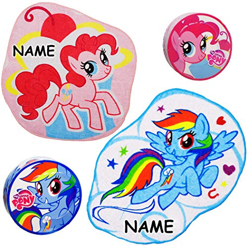alles-meine.de GmbH magischer Waschlappen/Handtuch - Zauberwaschlappen - My Little Pony - inkl. Name - Frottee aus 100% Baumwolle - Magic Towel - Waschfleck - Waschtuch - Wasc..