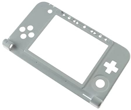 Boîtier pour Nintendo New 3DS XL LL, Remplacement de la Partie Inférieure du Cadre Central du Boîtier de la Console de Jeu 3DS XL (Blanc)