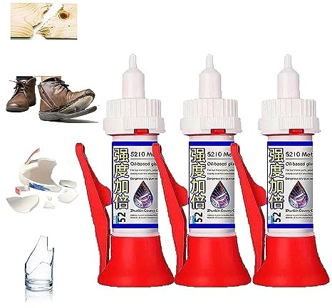 Leistungsstarker Löt-Multimaterial-Reparaturkleber, hochfester öliger Schweißkleber, universeller Sekundenkleber, vielseitiger Reparaturkleber für Metall, Holz, Gummi und Kunststoffe usw (3 Stück)