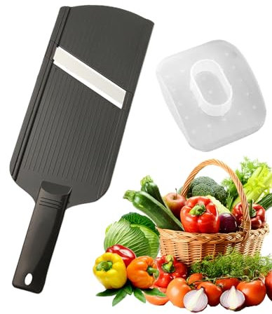 Goowafur Trancheuse et Hachoir à légumes, Hachoir à légumes Multifonctionnel, Hachoir Alimentaire, Trancheuse à légumes et Hachoir à poignée antidérapante multifonctionnelle, Facile à