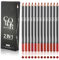 Katiluxiya 12 Colours Matte Lipstick Lip Liner Pencil Set, Slim Waterproof Pink Lip Linerr, High Pigmented Creamy Nude Lip Liners, Rich Moisture & Professional Shaping Lip Liner Set (12, Colors) (01)