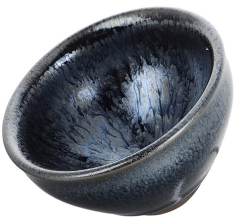 POPETPOP Tasse à Thé Chinoise Jianzhan Capacité Importante Céramique Traditionnelle Pour Thé Kung Fu Design Rétro Élégant Pour Bureau Et Maison