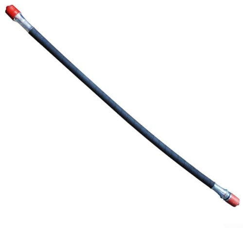 Arbre flexible de 89 cm pour tondeuse à gazon à dos, débroussailleuses, débroussailleuses, débroussailleuses avec extrémités de 29 mm, pièce de rechange en caoutchouc métallique (tige flexible)