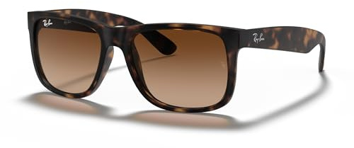 Ray-Ban unisex Justin Sonnenbrille, Rot(Rot/Blau), 51