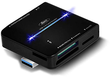 Advance CR-008U3 - Lector de Tarjeta Flash USB 3.0 con Cable USB 3.0 Integrado