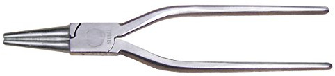 STUBAI Spengler-Rundzange rostfrei 240 mm eingelegt | Edelstahl | ohne PVC | 45 mm Spitzen | präzise Zahnung | langlebig und korrosionsbeständig
