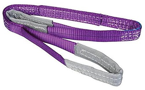 Hebeband Gurtband Rundschlinge mit Schlaufen 1000KG 4m Länge 30mm Breite violett