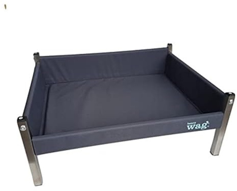 Henry Wag Elevated Dog Bed - Essential Pet Care - Innovative Design with Side Panels & Strong Durable Metal Frame - Medium (Assembled size: 71 x 57 x 30 cm/Sleeping Area: 65 x 51 cm)
