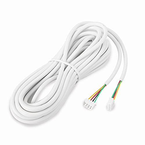 Hakeetaa Cavo in rame per videocitofono, 4 fili 30m 0,3 mm² Cavo in rame flessibile tondo Cavo di segnale video per videocitofono. (4-Core, 30m, 0,3 mm²)