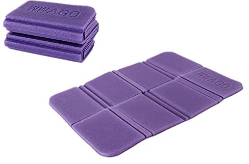Egurs Faltbares Isolierung Sitzkissen Outdoor Thermo Wasserdicht Sitzkissen für Garten Picknick Freien Wander Camping Spielplatz Stadion Hunting Lila Lila